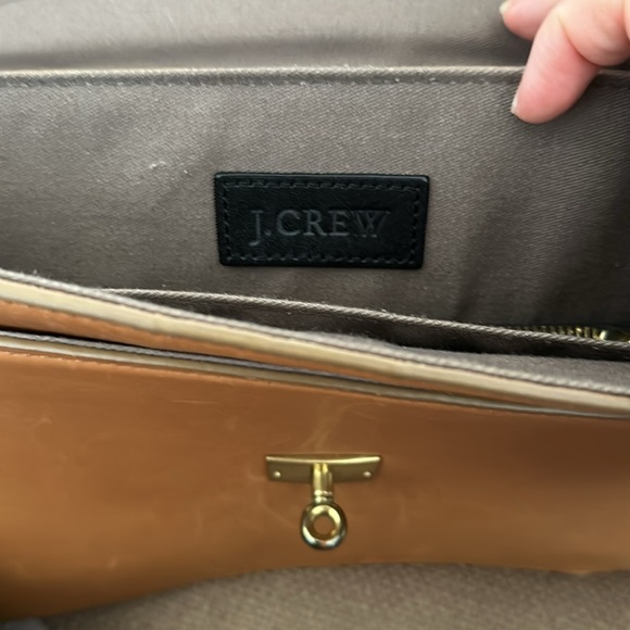 J Crew leather light brown shoulder bag - Picture 7 of 12
